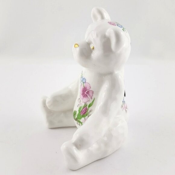 Aynsley Wild Tudor Teddy Bear Figurine English Fine Bone China Original With Box - Picture 6 of 14